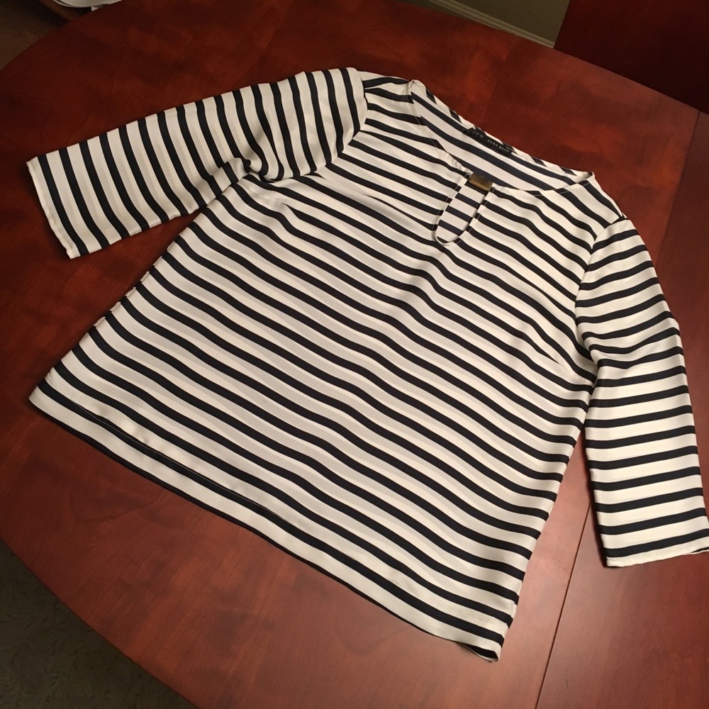 Zara 3/4 sleeve blouse.  Loose & super comfortable